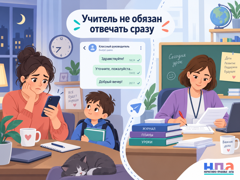 Обязан ли классный руководитель отвечать родителям на сообщения