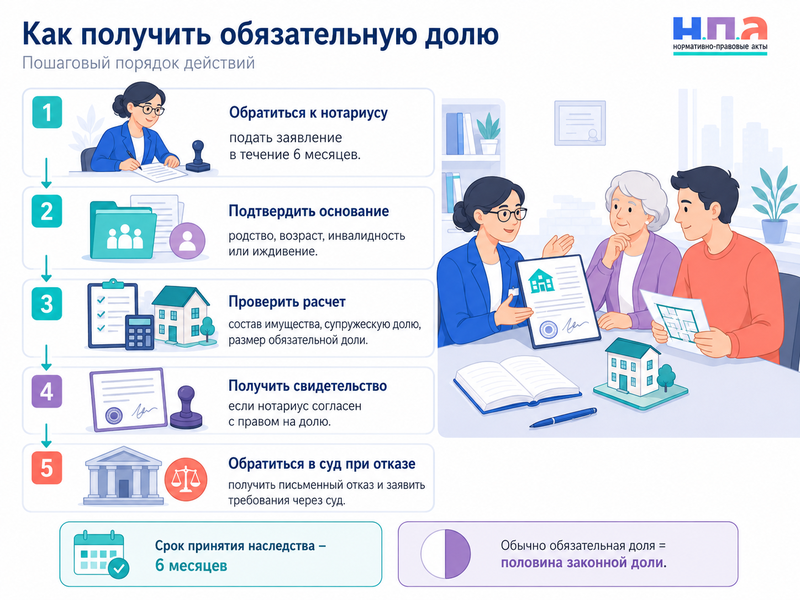 Обязательная доля в наследстве кто имеет право и как ее рассчитать