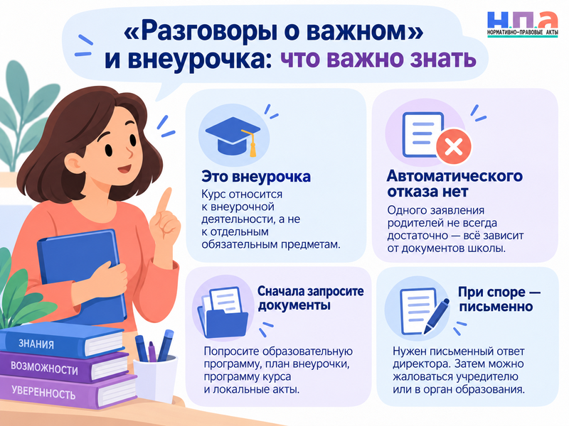 Обязательны ли «Разговоры о важном» в школе