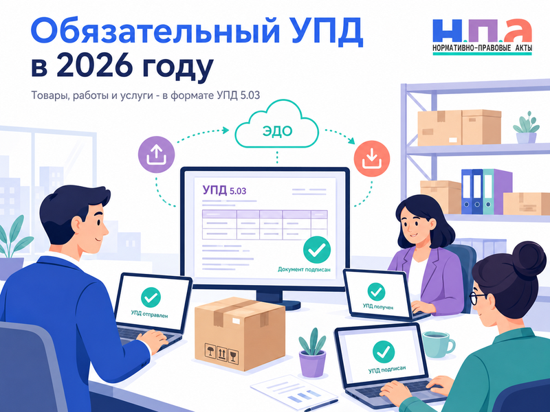 Обязательный УПД в 2026 году как оформлять отгрузку товаров, работы и услуги