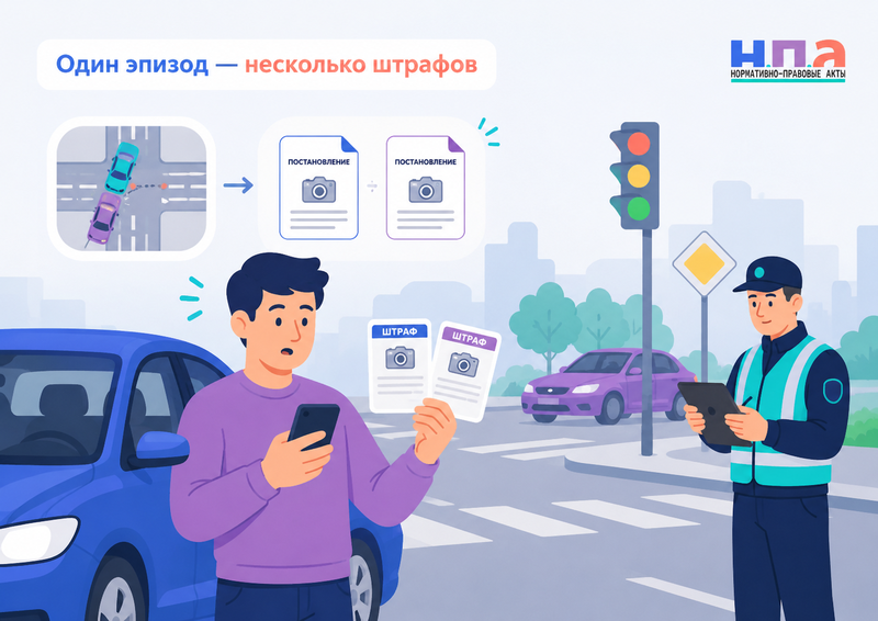 Один дорожный эпизод - несколько штрафов как теперь рассматривают дела и что делать водителю