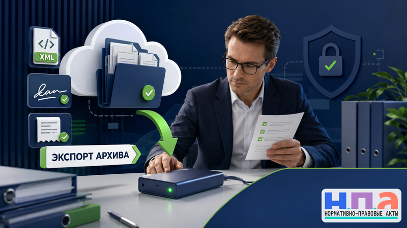 Оператор ЭДО не дает выгрузить архив после расторжения договора