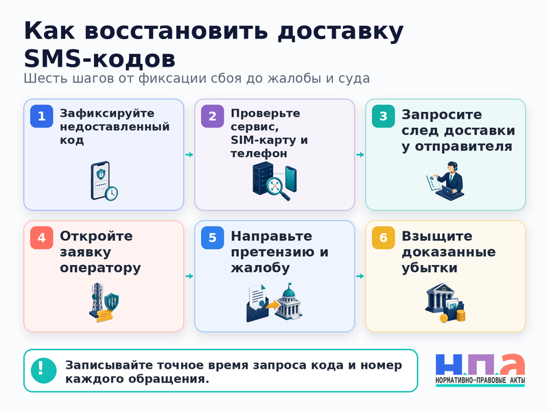 Оператор связи блокирует SMS с кодами банка, Госуслуг или других сервисов