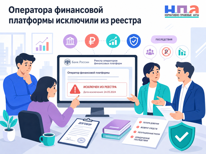 Оператора финансовой платформы исключили из реестра