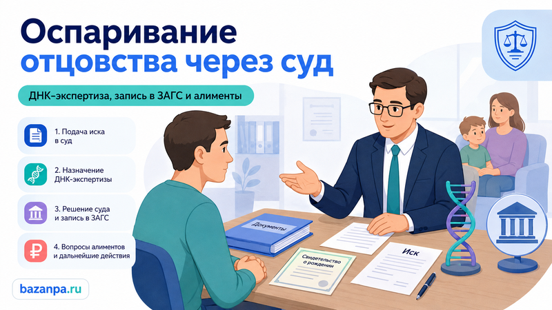Оспаривание отцовства через суд ДНК-экспертиза, запись в ЗАГС и последствия для алиментов