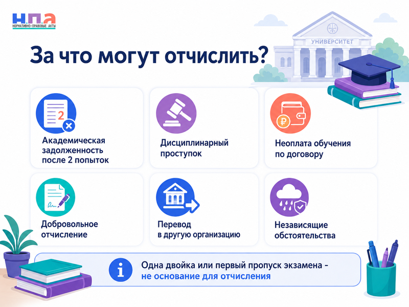 Отчисление из вуза или колледжа законные основания, восстановление и обжалование приказа