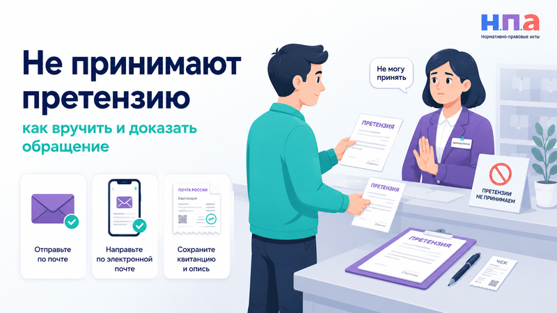 Отказ продавца принять претензию как вручить документ и доказать обращение