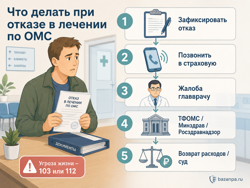 Отказали в бесплатном лечении по ОМС куда жаловаться и как получить медицинскую помощь