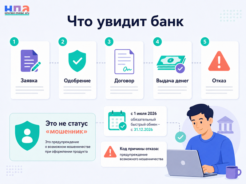 Отметка о мошенничестве в кредитной истории с 1 июля 2026 года