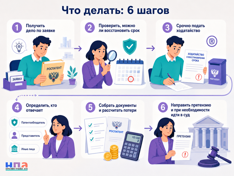 Патентный поверенный пропустил срок в Роспатенте кто отвечает и можно ли взыскать убытки