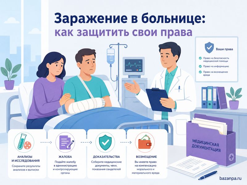 Пациент заразился инфекцией в больнице или клинике как доказать источник заражения и взыскать компенсацию
