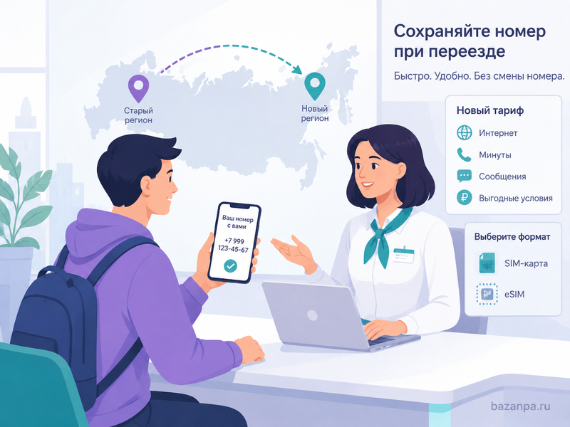 Перенос номера телефона в другой регион с 1 сентября 2026 года заявление, новый тариф и причины отказа оператора