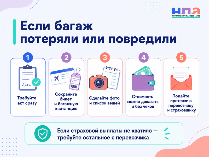 Перевозчик потерял или повредил багаж в междугороднем автобусе как получить компенсацию