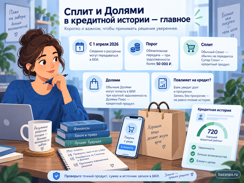 Почему Сплит или Долями появились в кредитной истории в 2026 году