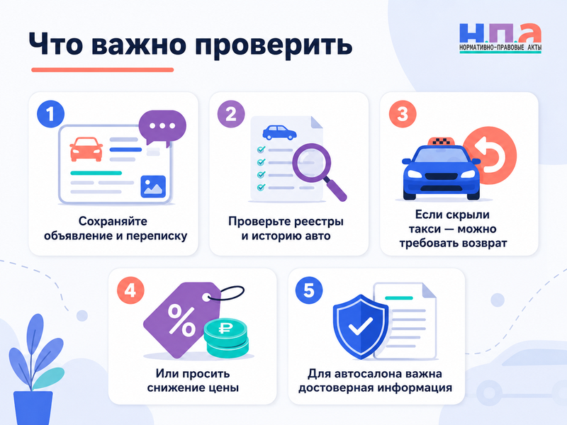 Подержанный автомобиль оказался из такси, каршеринга или проката можно ли отказаться от сделки