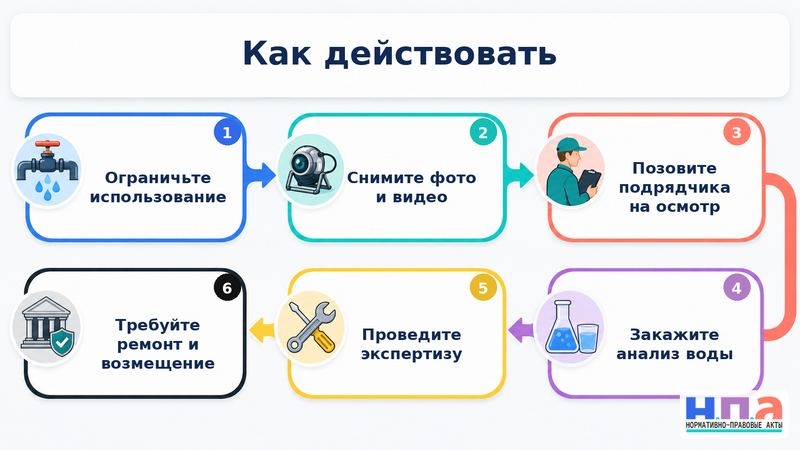 Подрядчик загрязнил участок или воду при монтаже септика и скважины