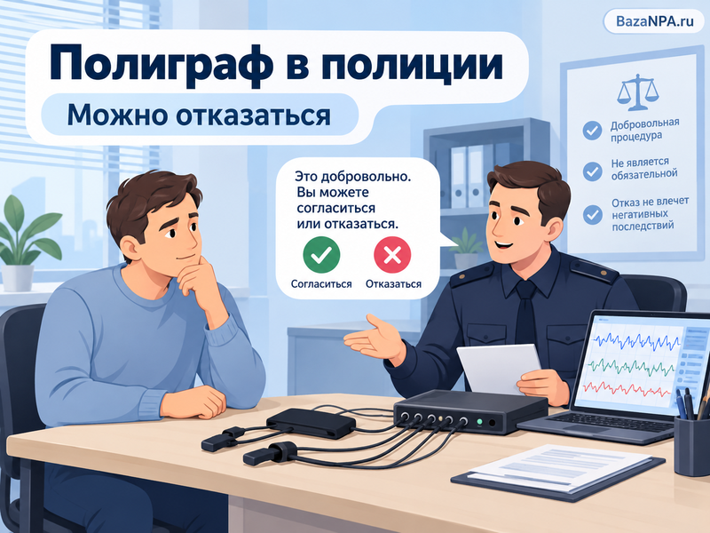 Полиция предлагает пройти полиграф - можно ли отказаться и что будет