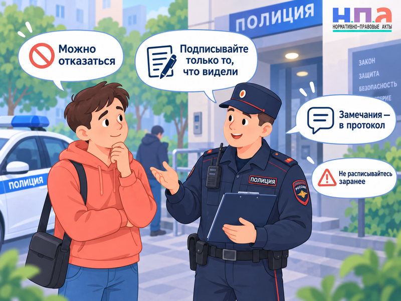 Полиция просит стать понятым - можно ли отказаться и что подписывать