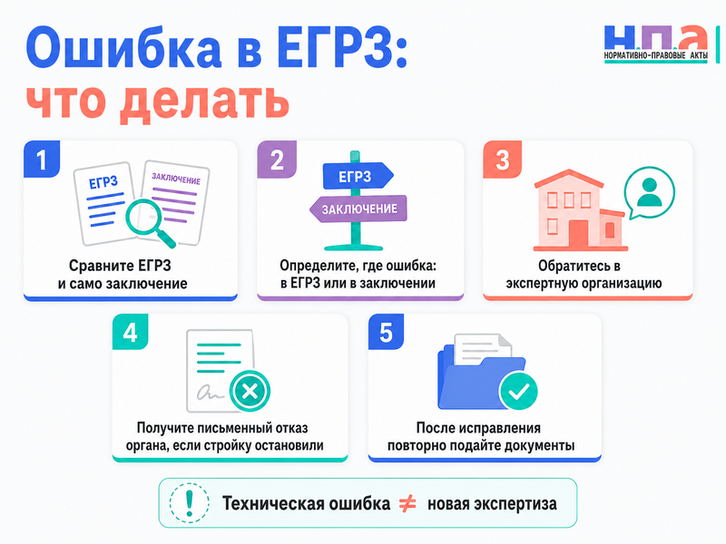 Положительное заключение государственной экспертизы отсутствует в ЕГРЗ, привязано к другому объекту или содержит техническую ошибку — как исправить сведения