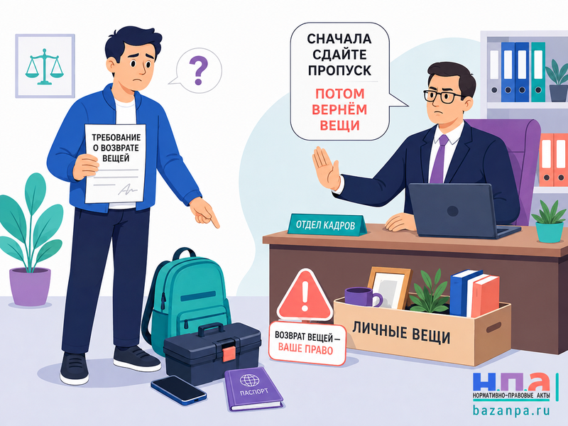 После увольнения работодатель не возвращает личные вещи, инструмент или документы что делать
