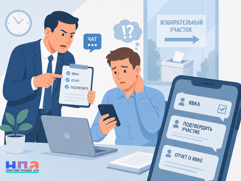 Принуждают голосовать или отчитываться об участии в выборах куда жаловаться