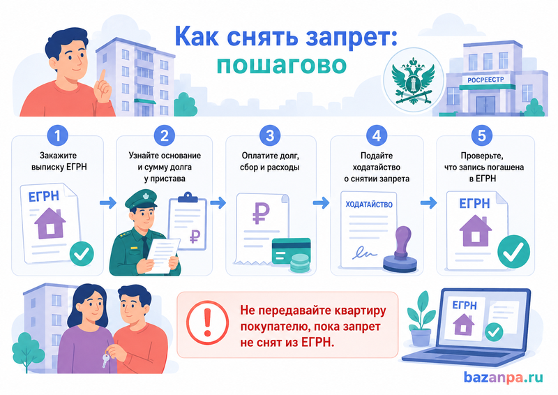 Пристав наложил запрет на регистрационные действия с квартирой можно ли продать жилье и как снять ограничение