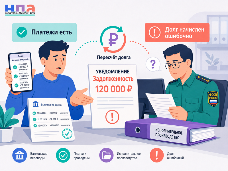 Пристав не учёл добровольно уплаченные алименты как доказать платежи и пересчитать долг