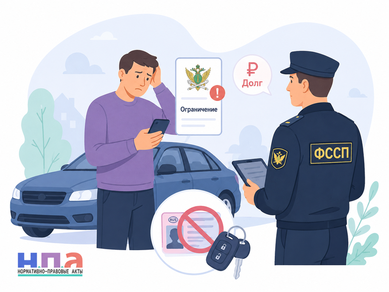Пристав ограничил водительские права из-за долгов когда действует запрет и как его снять