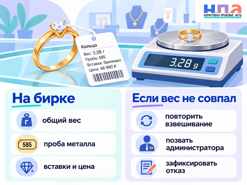 Продавец отказывается взвесить золотое украшение - что делать