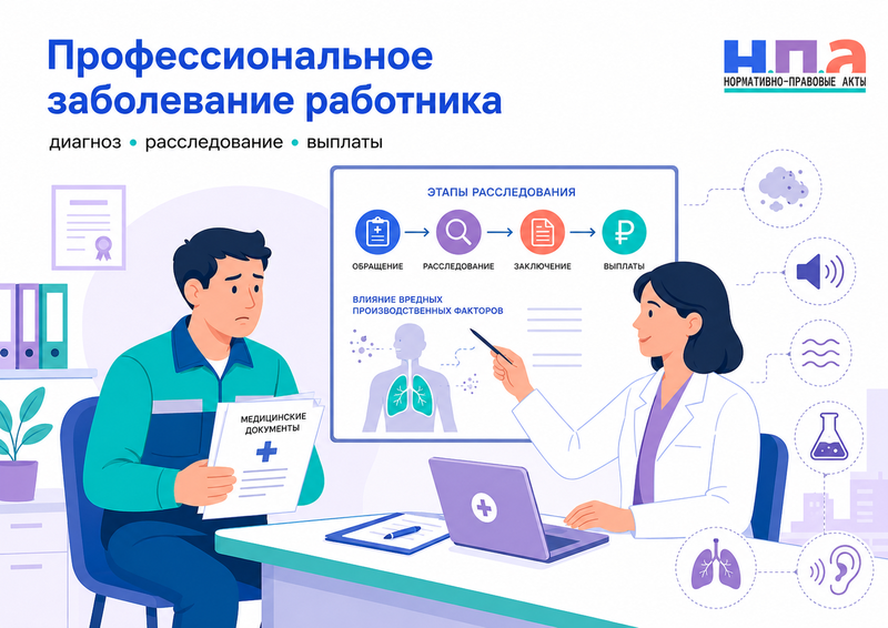 Профессиональное заболевание работника как подтвердить диагноз, провести расследование и получить выплаты