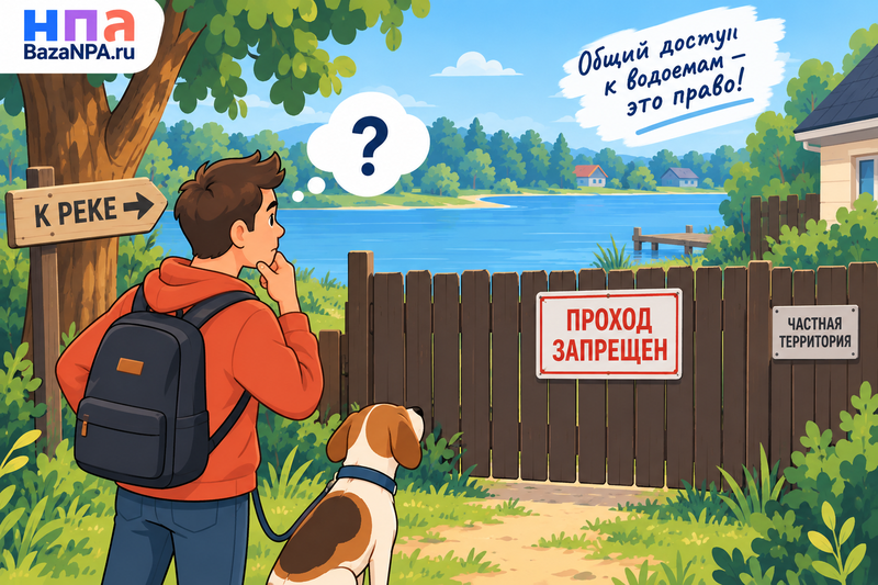 Проход к реке или озеру перекрыли забором - что делать
