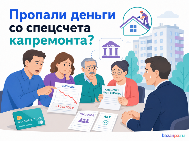 Пропали деньги со специального счета капитального ремонта как проверить операции и привлечь владельца счета к ответственности