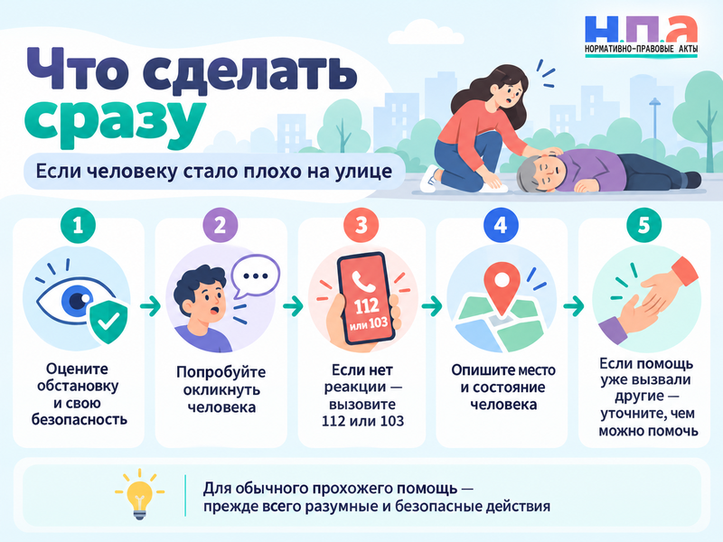 Прошёл мимо человека, которому стало плохо - можно ли за это наказать