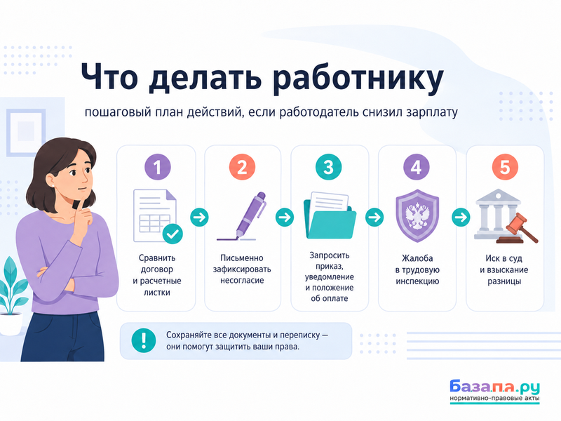 Работодатель снизил зарплату когда это законно и можно ли отказаться