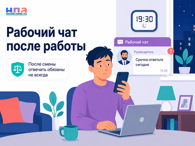 Работодатель требует отвечать в рабочем чате после окончания рабочего дня: можно ли отказаться