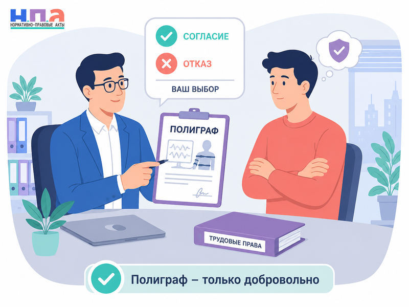 Работодатель требует пройти полиграф можно ли отказаться и законно ли увольнение