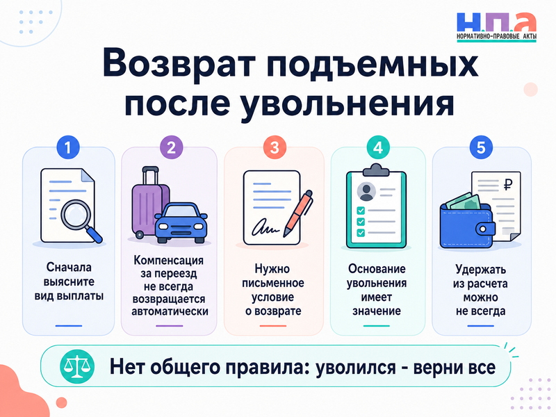 Работодатель требует вернуть подъемные или релокационный бонус после увольнения законно ли это