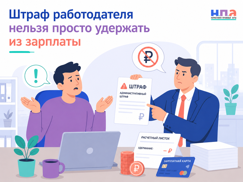 Работодатель требует возместить административный штраф можно ли удержать его из зарплаты