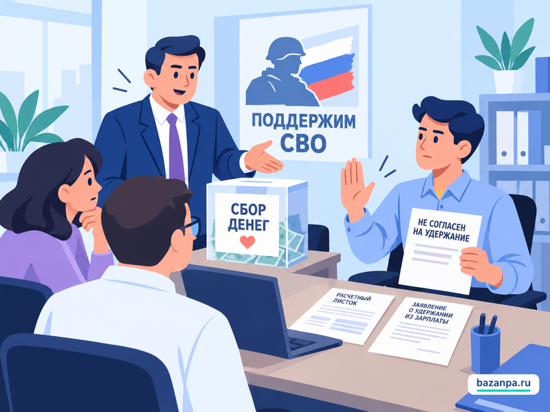 Работодатель заставляет сдавать деньги на СВО - можно ли отказаться