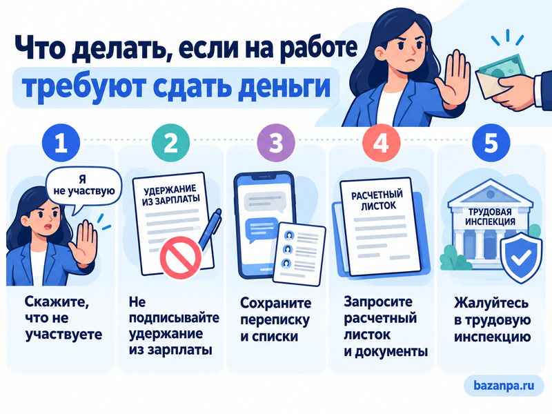 Работодатель заставляет сдавать деньги на СВО - можно ли отказаться