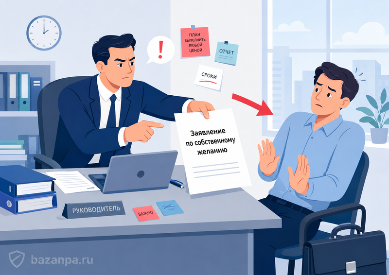 Работодатель заставляет уволиться по собственному желанию как доказать давление