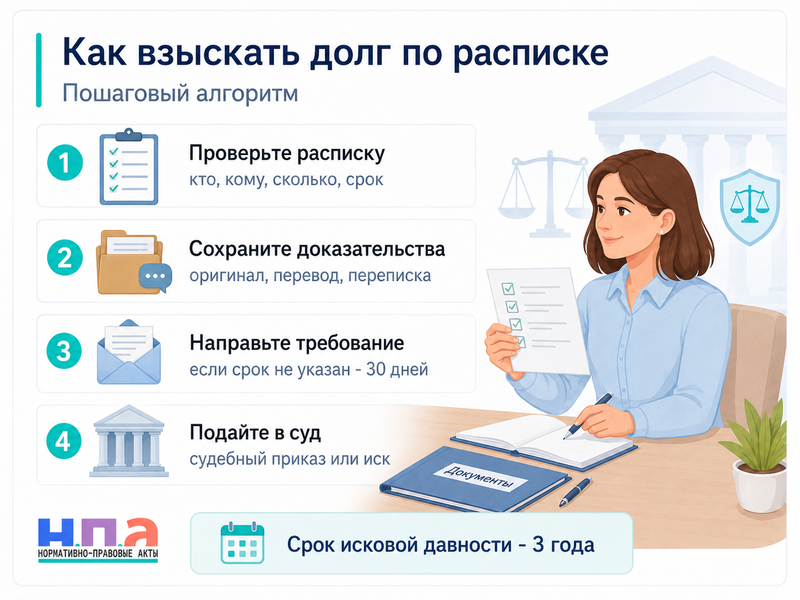 Расписка без нотариуса: имеет ли силу в суде