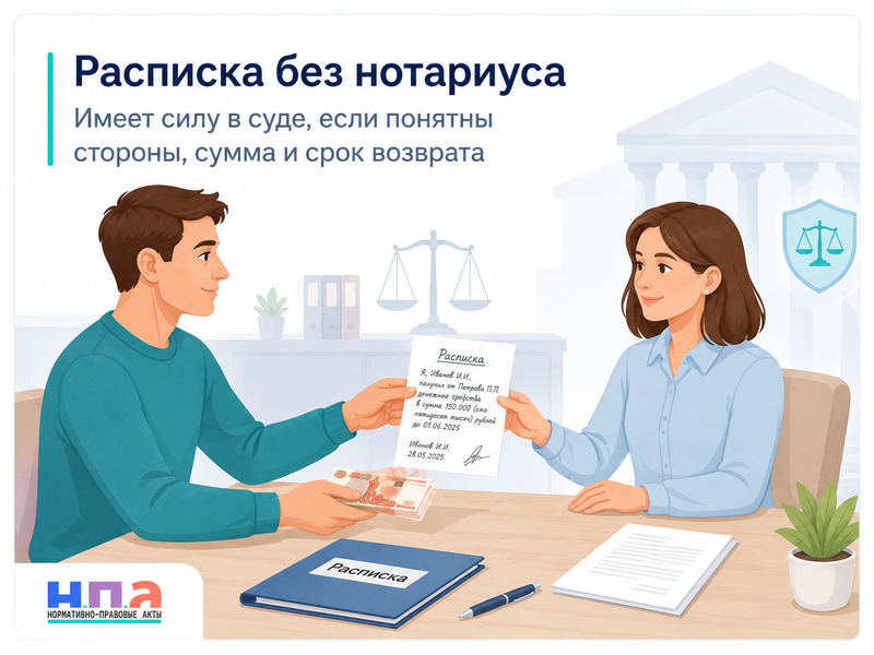 Расписка без нотариуса: имеет ли силу в суде