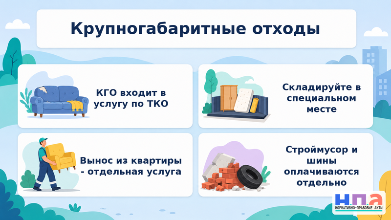Региональный оператор не вывозит крупногабаритные отходы