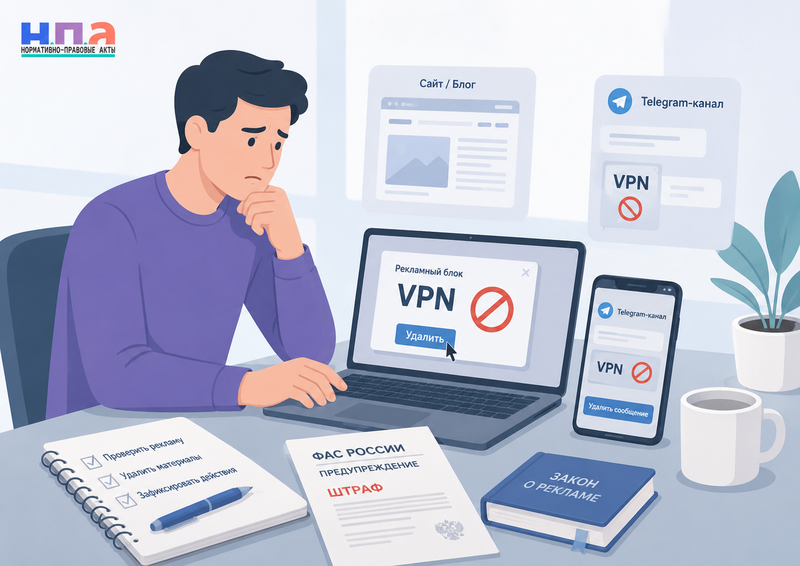 Реклама VPN-сервисов на сайте, в блоге или Telegram-канале какие штрафы грозят и как удалить спорные материалы