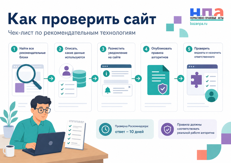 Рекомендательные технологии на сайте в 2026 году правила работы алгоритмов, уведомление пользователей и штрафы