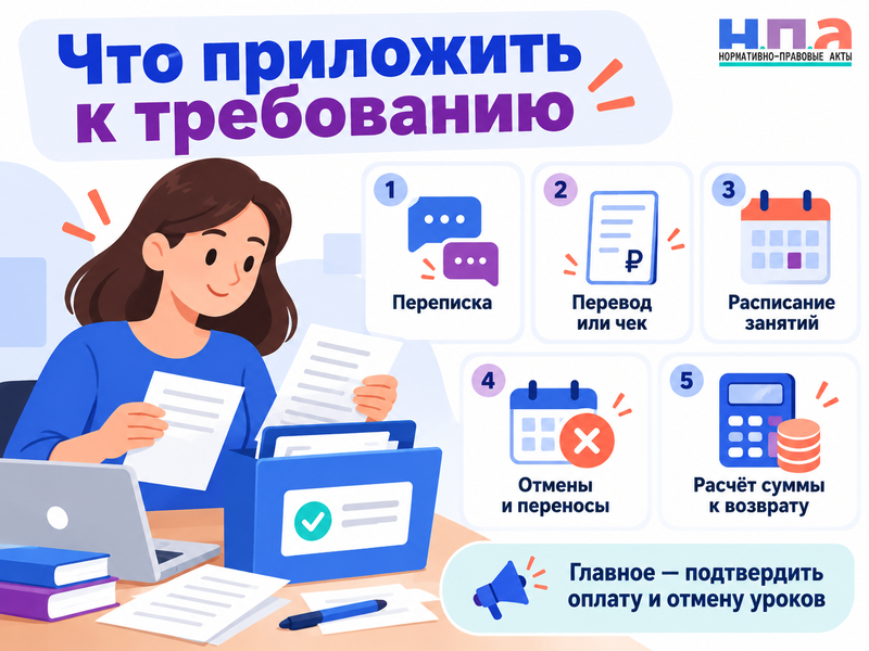 Репетитор отменил оплаченные занятия - как вернуть деньги