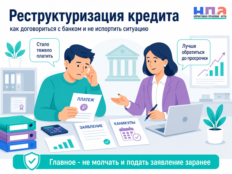 Реструктуризация кредита как договориться с банком и не испортить ситуацию