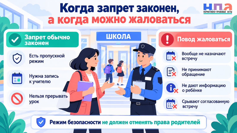 Родителя не пускают в школу - как встретиться с учителем или директором
