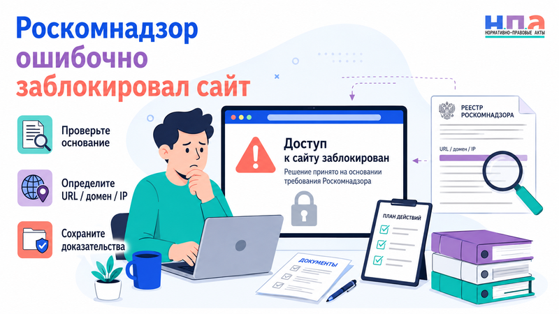 Роскомнадзор ошибочно заблокировал сайт или не снимает блокировку как восстановить доступ